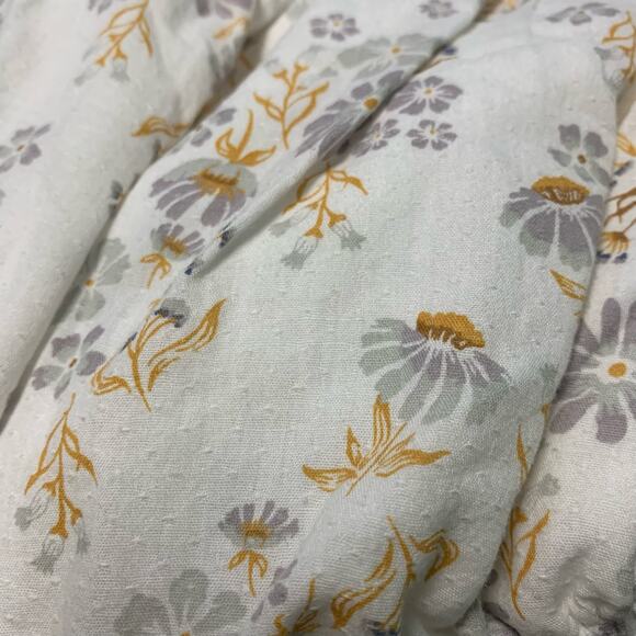 Rachel Zoe Baby Floral Cream Romper with Key Hole Back Size 3-6 Months - Picture 5 of 5